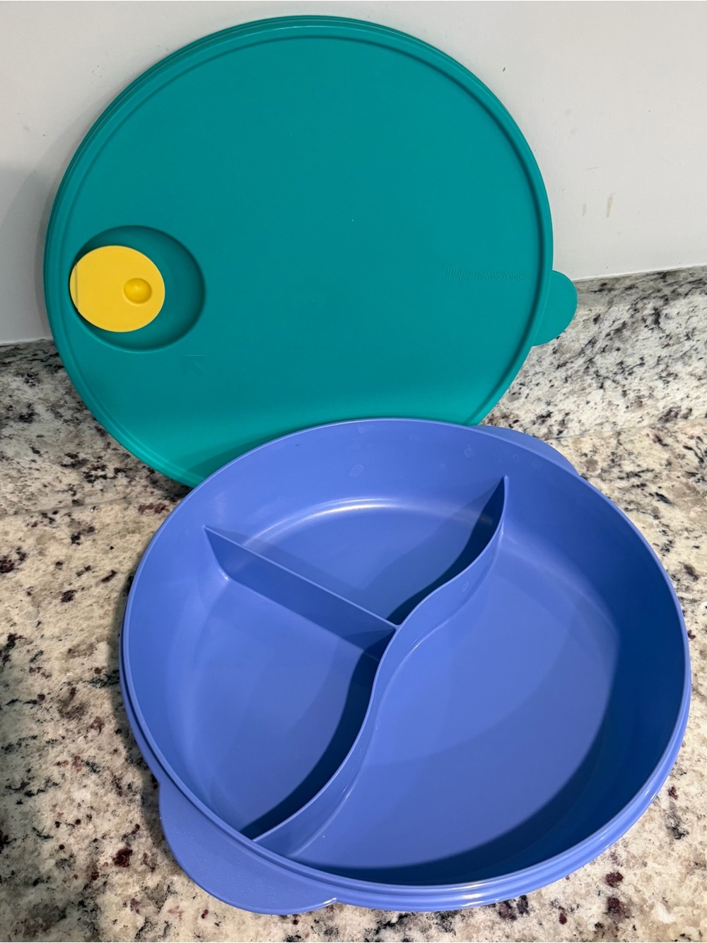 Tupperware Rock N Serve 10" Divided Container #3284C
